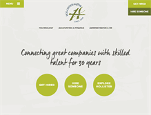 Tablet Screenshot of hollisterstaff.com